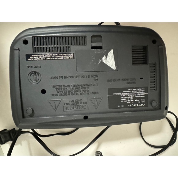 Vintage Optimus Model CR-313 Digital Multifunctional Clock AM/FM Radio - Picture 5 of 5